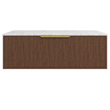 Elwood Dockland 1200mm Carrara Wall Hung Single Vanity Unit